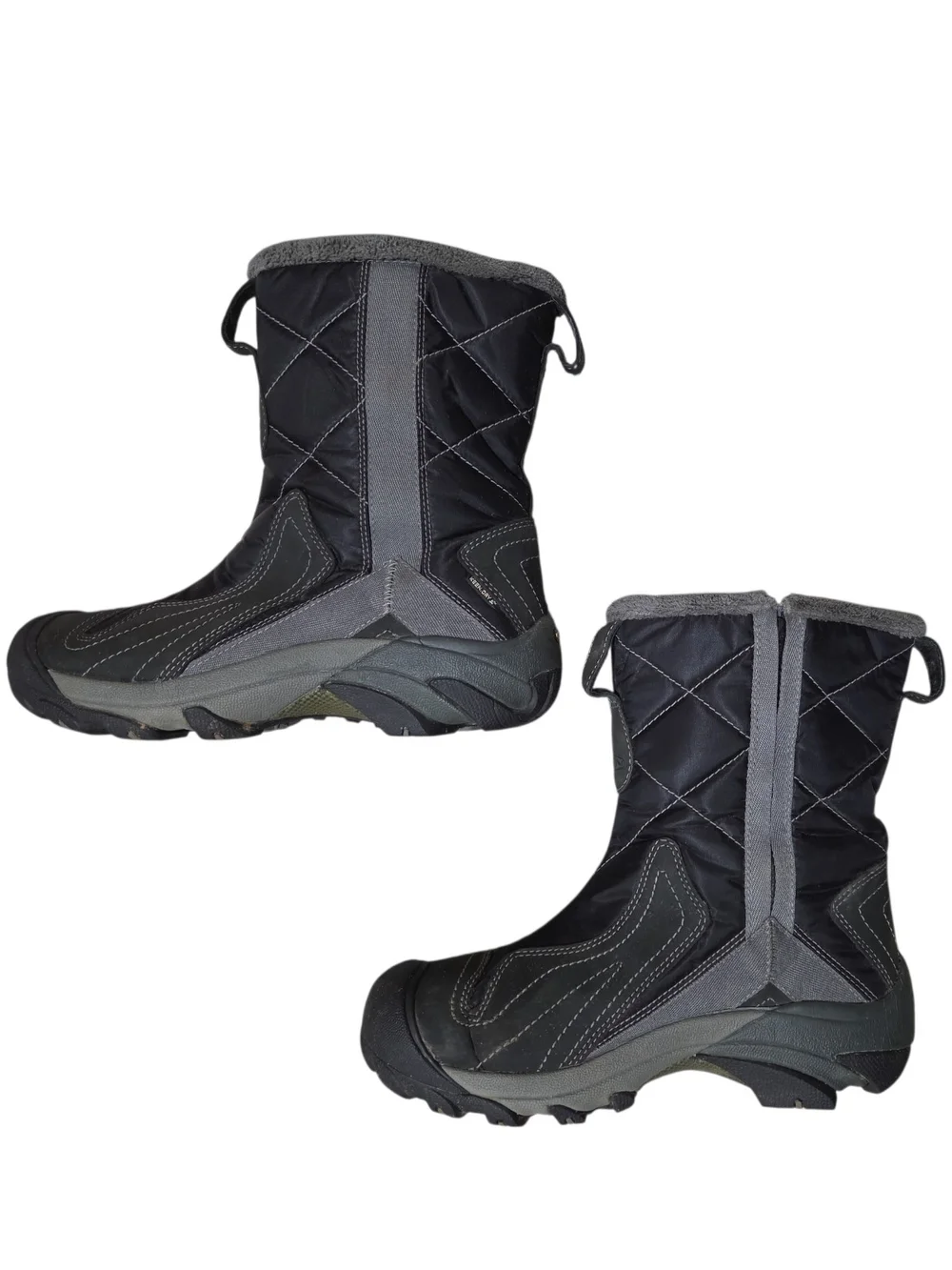Keen Black and Gray Women's Winter Rain Boots